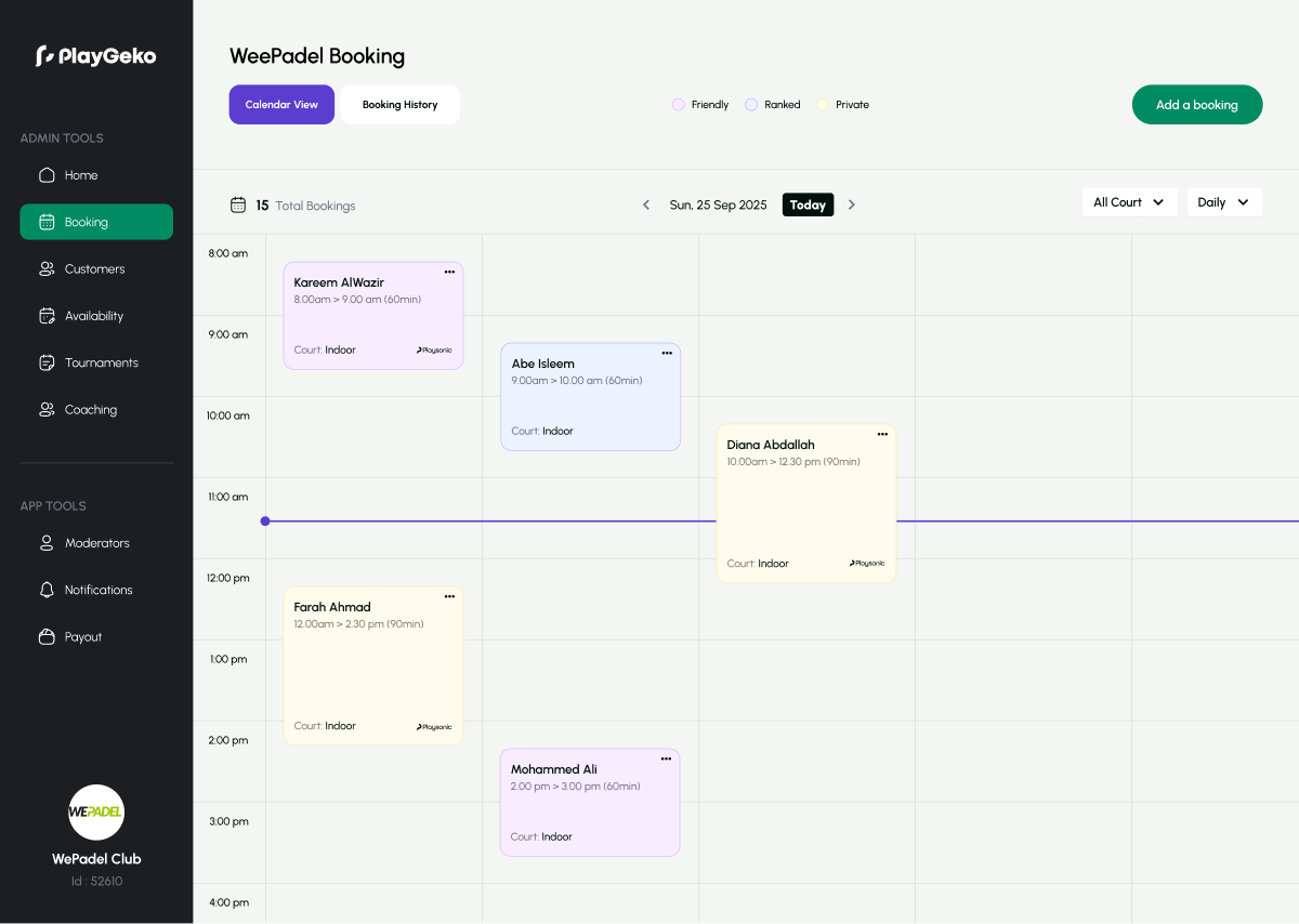 Court Booking System